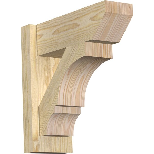 Ekena Millwork Balboa Slat Rough Sawn Outlooker, Douglas Fir, 6"W x 16"D x 16"H OUT06X16X16BOA06RDF - main
